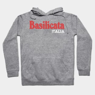 Basilicata // Italia Typography Region Design Hoodie